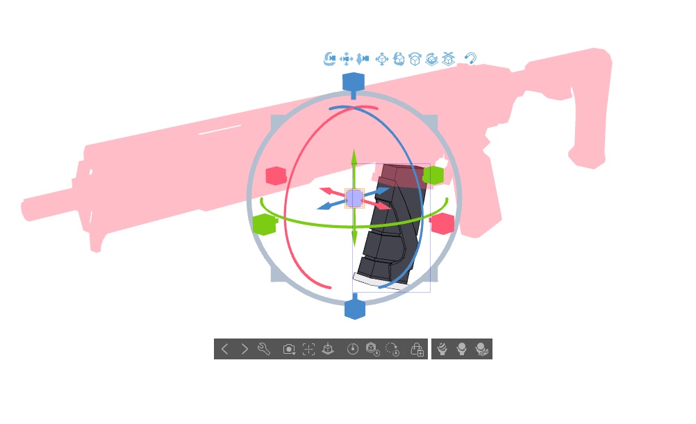 【ブルアカ】守月スズミ 銃器 3Dモデル (CLIP STUDIO用)
