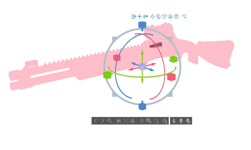 【ブルアカ】伊草ハルカ 銃器 3Dモデル (CLIP STUDIO用)