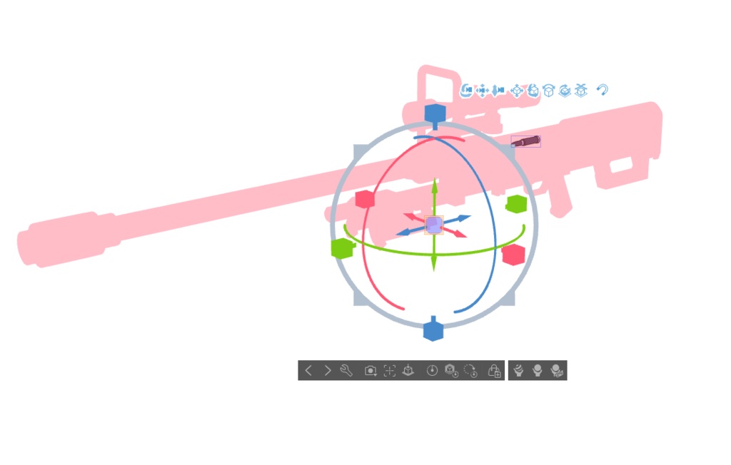 【ブルアカ】槌永ヒヨリ 銃器 3Dモデル (CLIP STUDIO用)