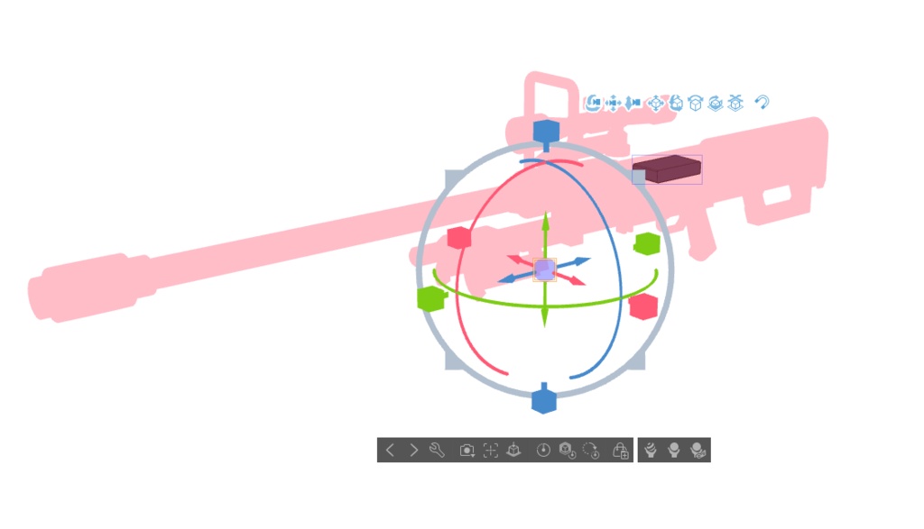 【ブルアカ】槌永ヒヨリ 銃器 3Dモデル (CLIP STUDIO用)