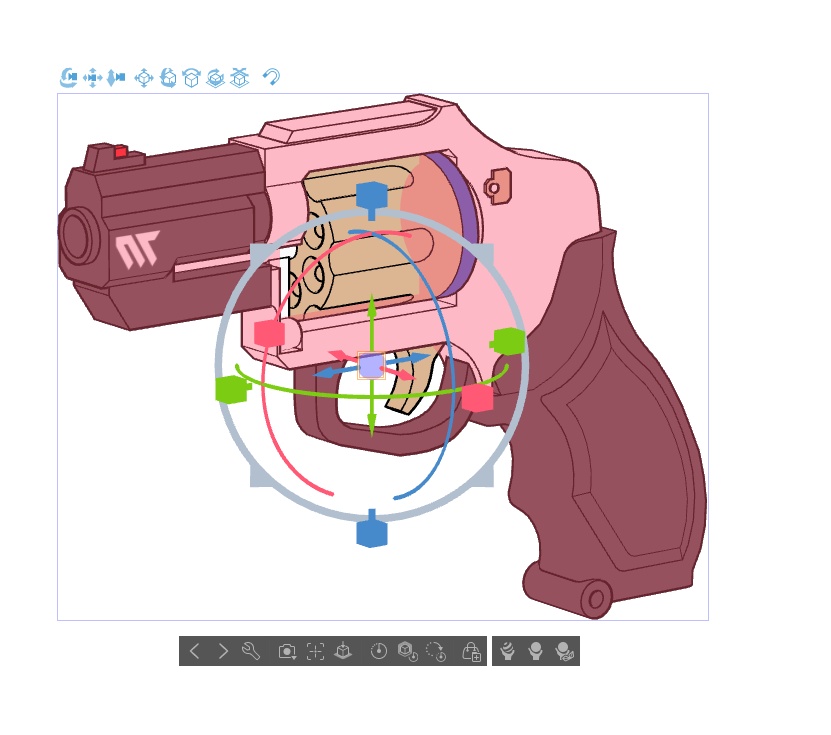 【ブルアカ】明星ヒマリ 銃器 3Dモデル (CLIP STUDIO用)