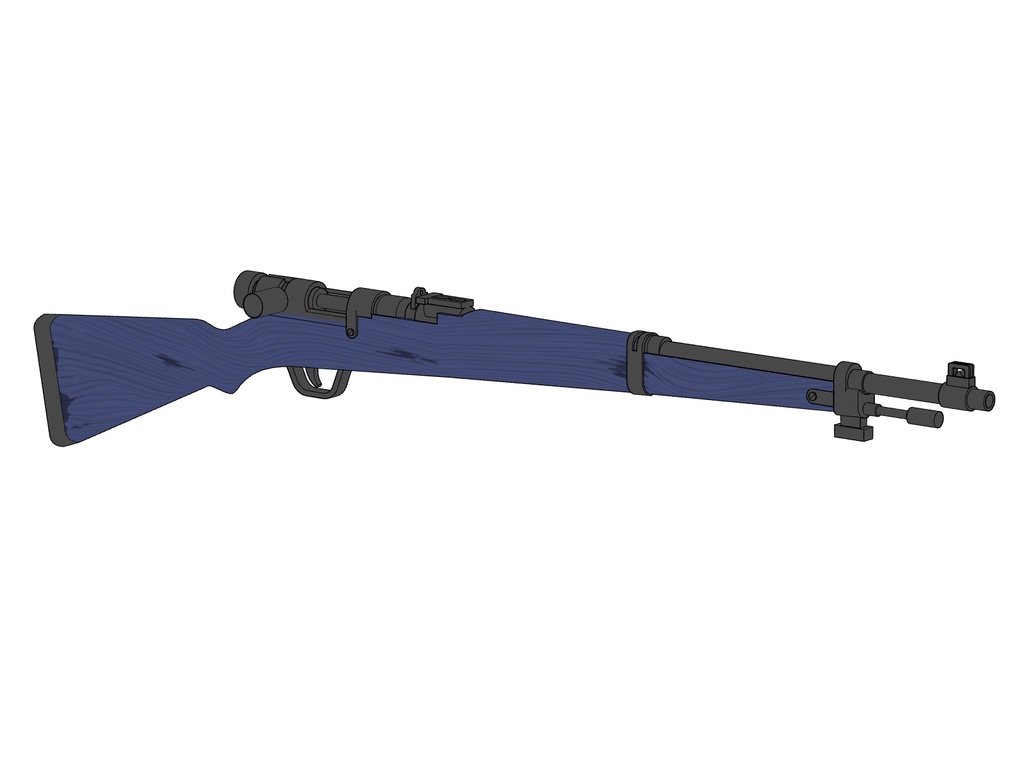 【ブルアカ】勘解由小路ユカリ 銃器 3Dモデル (CLIP STUDIO用)