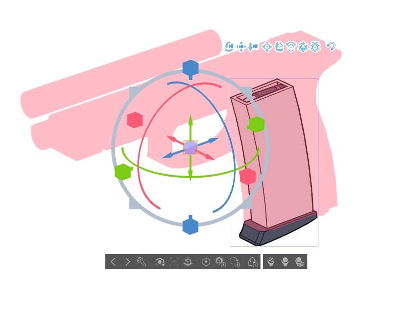 【ブルアカ】薬子サヤ 銃器 3Dモデル (CLIP STUDIO用)