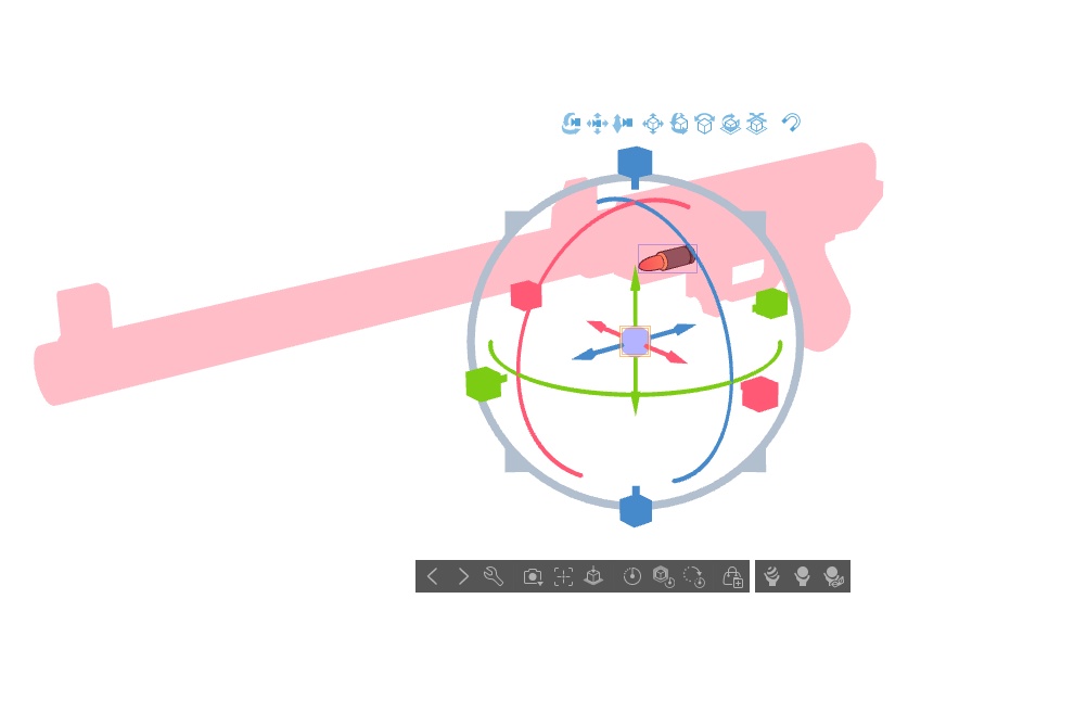 【ブルアカ】朱城ルミ 銃器 3Dモデル (CLIP STUDIO用)