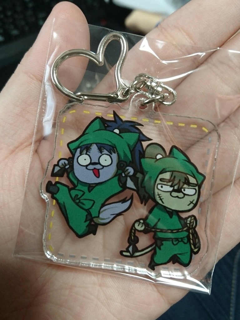 アクリルキーホルダー(にんたま)