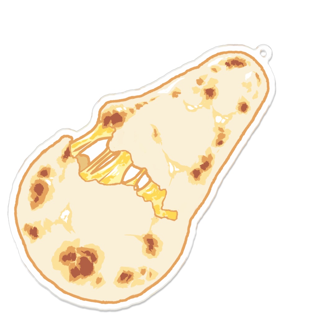 ナンのアクリルキーホルダー？（チーズ）