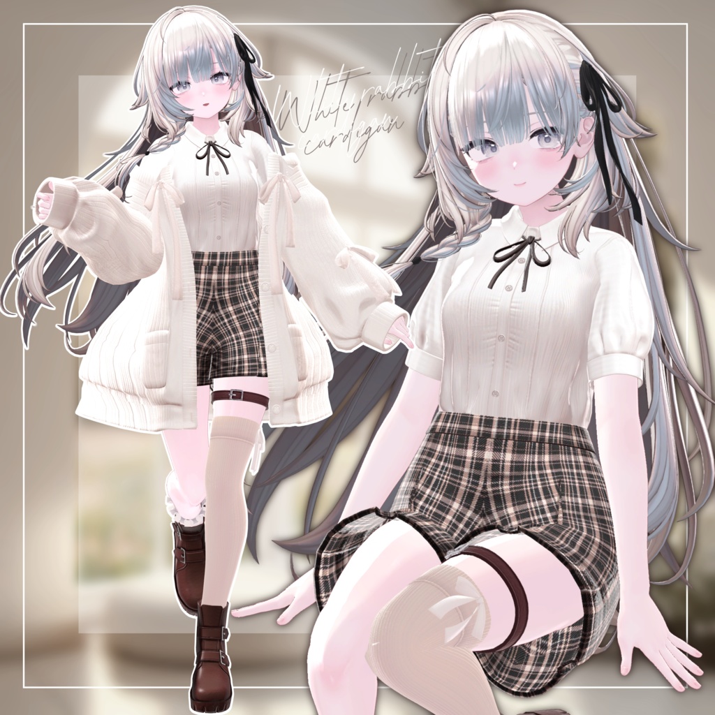 30% OFF SALE / ほわいとカーディガン 【18アバター対応】/ WHITE Cardigan