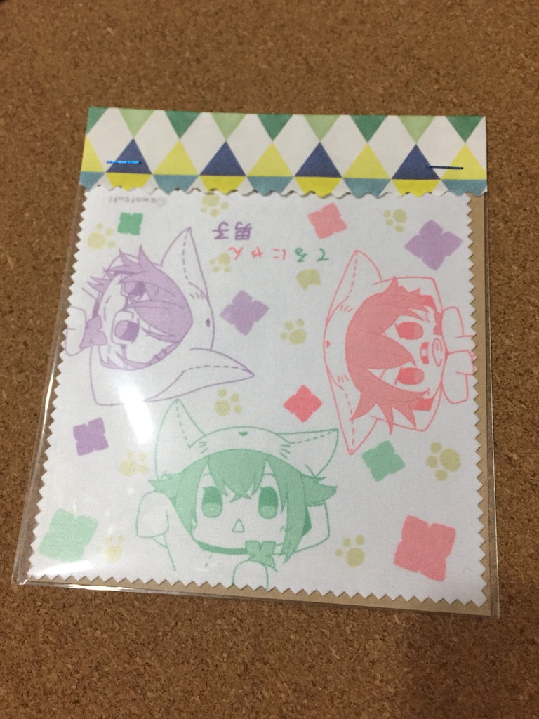 ネコミミ来派・缶バッジ&メガネ拭き(小)