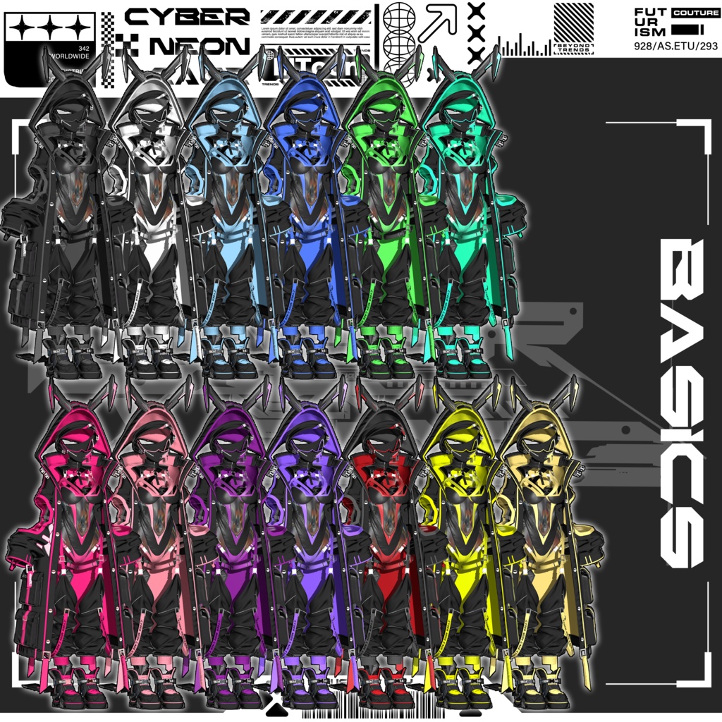 [18Avatars]🌐Cyber Neon Cage🌐 缩略图 27