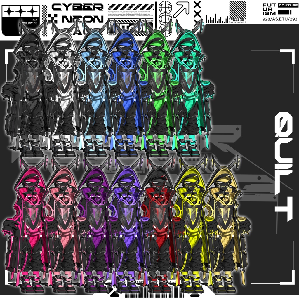 [18Avatars]🌐Cyber Neon Cage🌐 缩略图 26