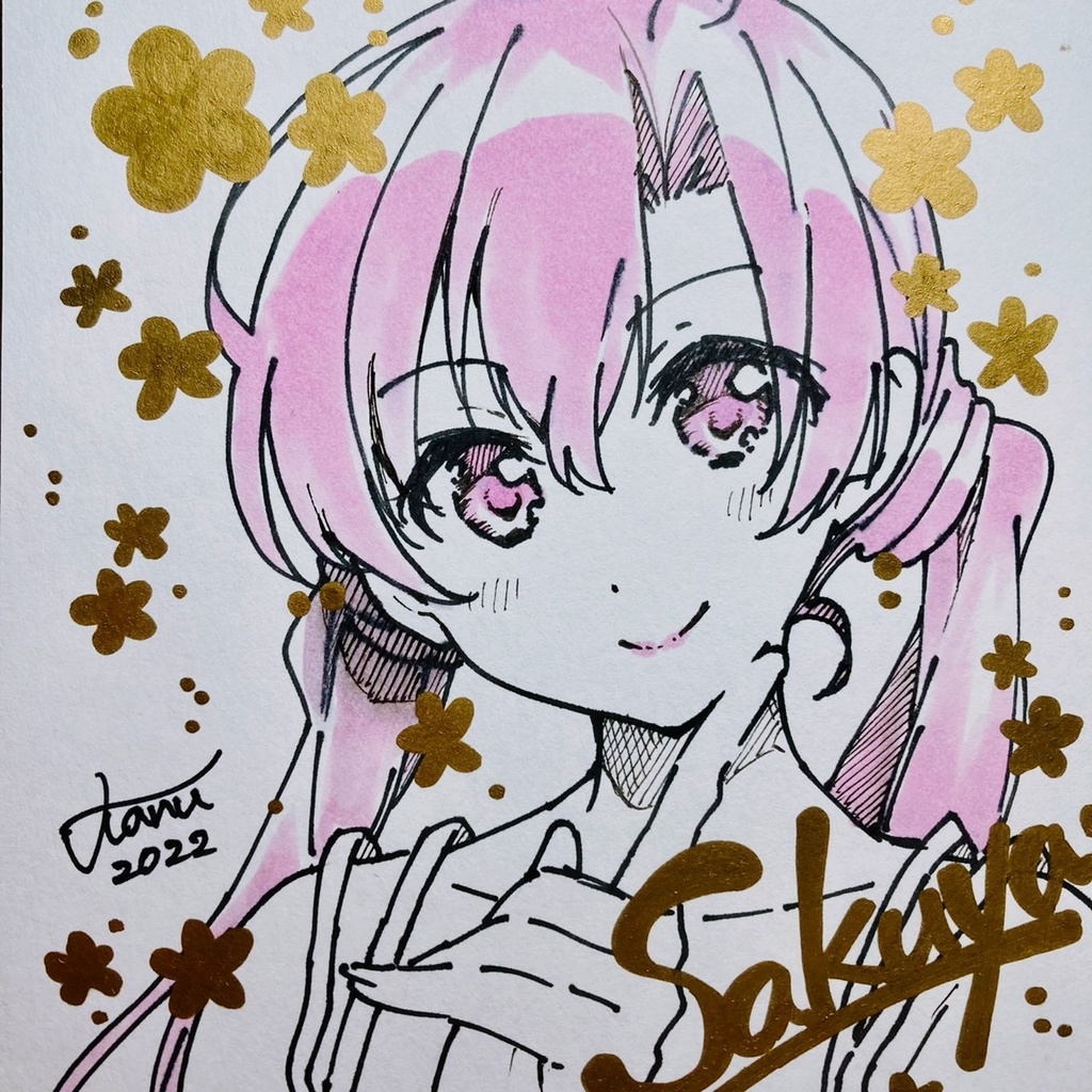 【シスプリ】手描き色紙・咲耶