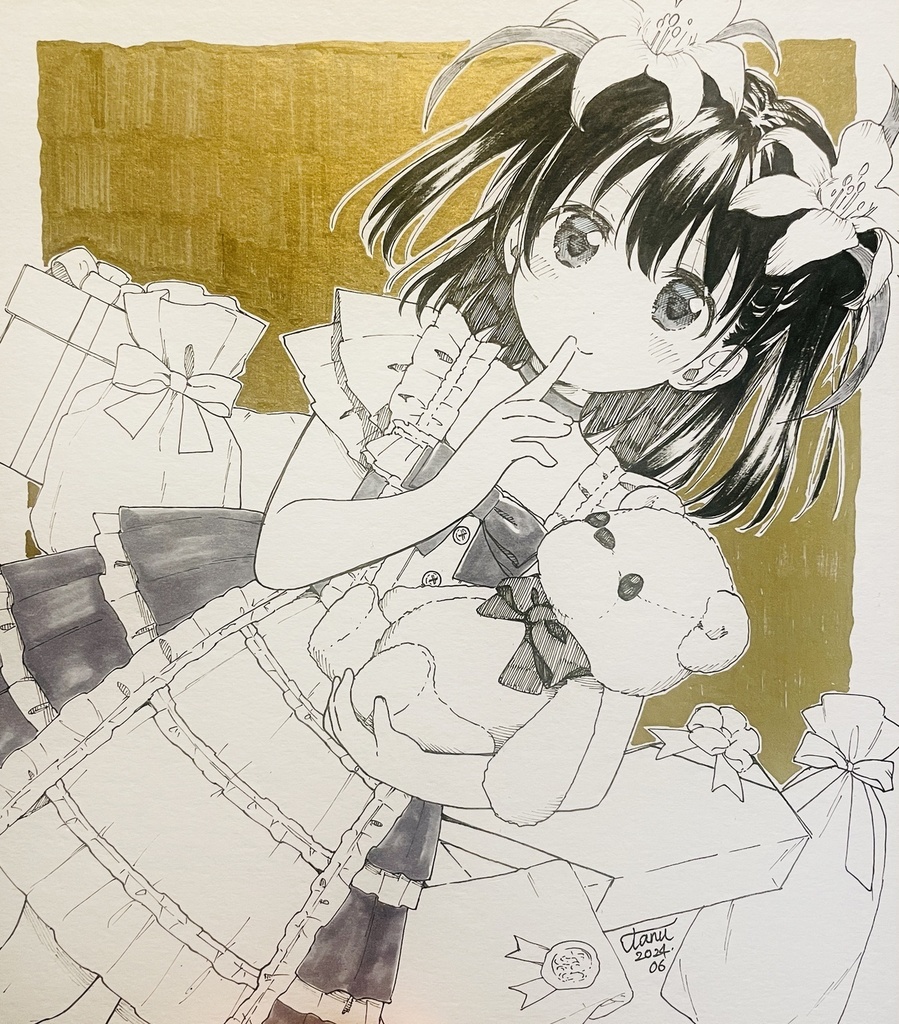 【オリジナル】リクエスト手描き色紙