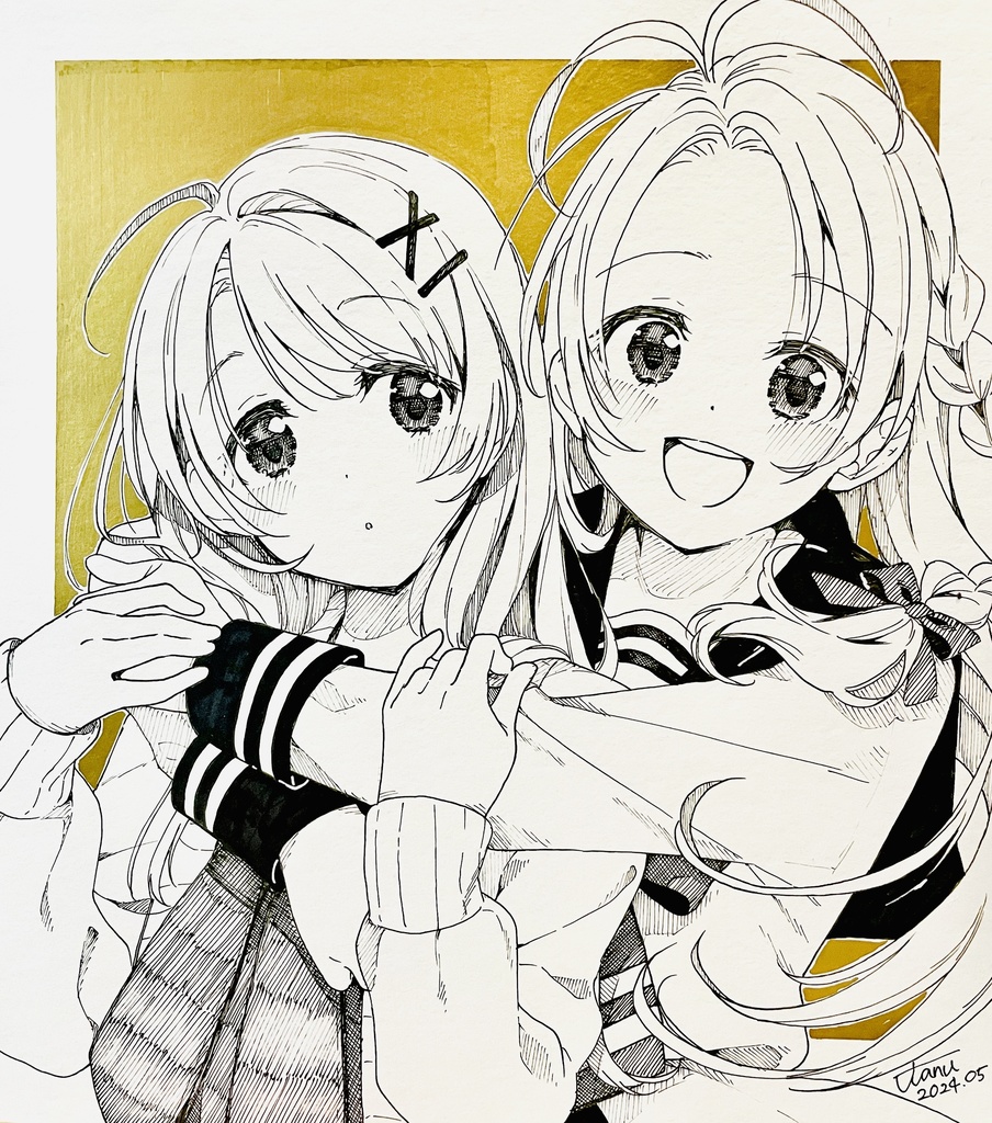 【オリジナル】リクエスト手描き色紙