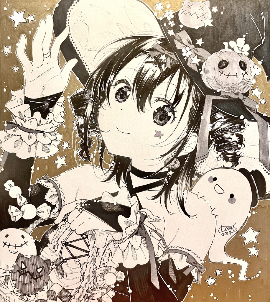 【オリジナル】リクエスト手描き色紙