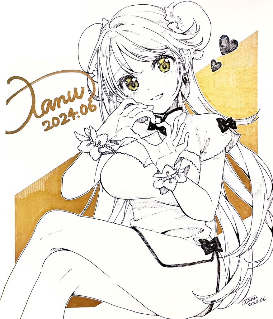 【オリジナル】リクエスト手描き色紙