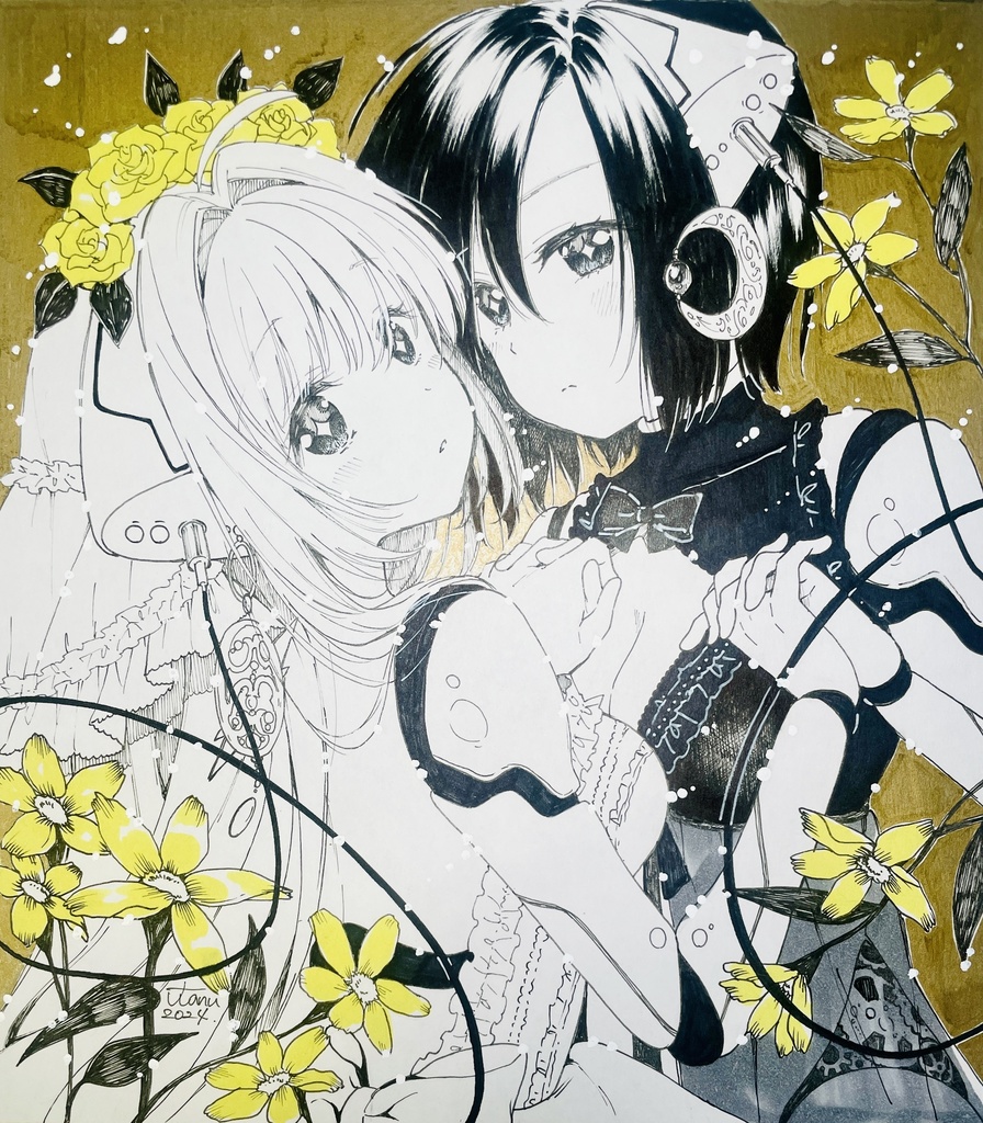 【オリジナル】リクエスト手描き色紙