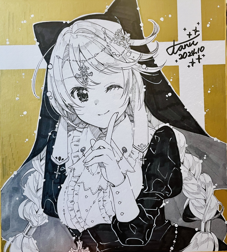 【オリジナル】リクエスト手描き色紙