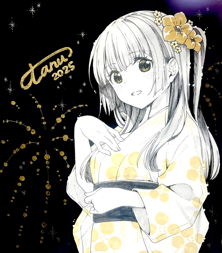 【オリジナル】リクエスト手描き色紙