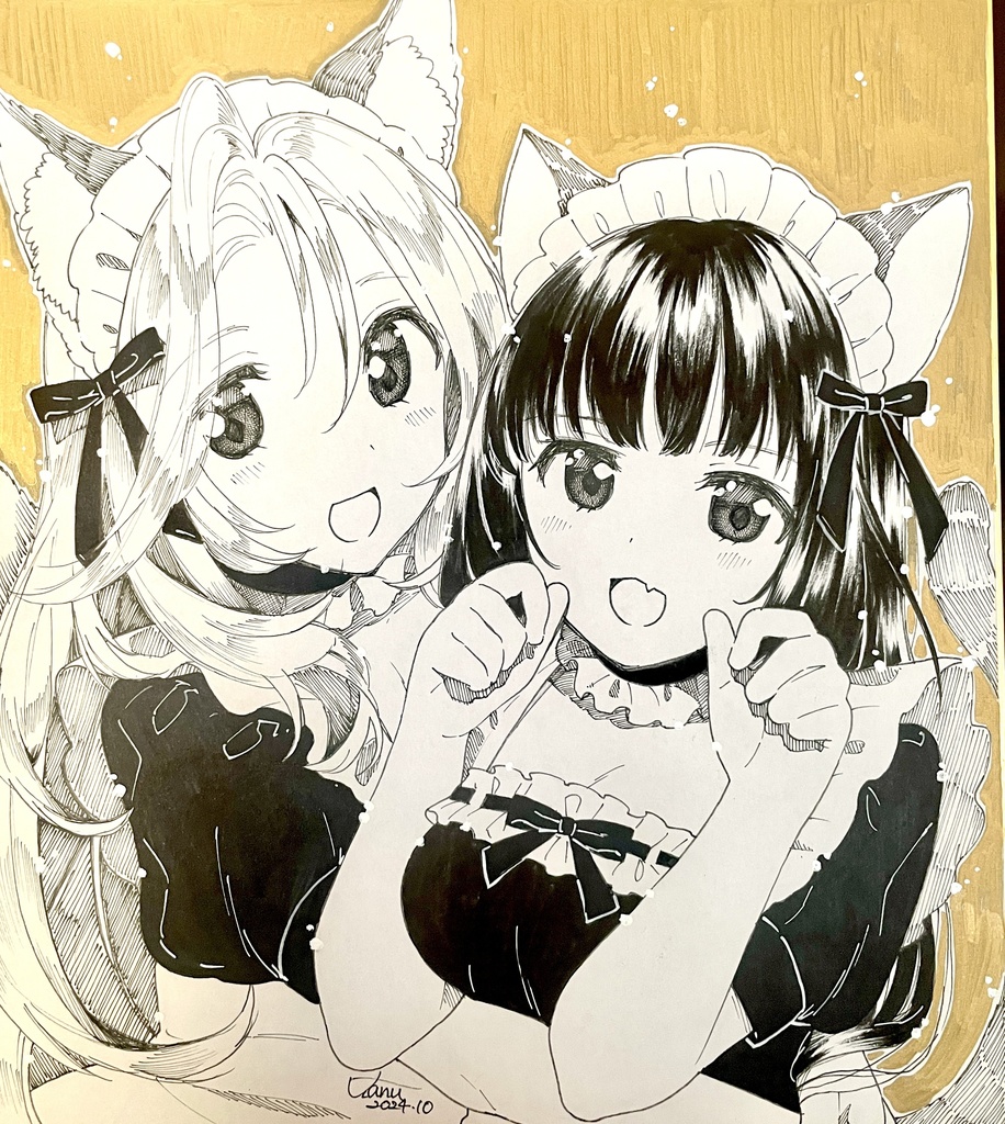 【オリジナル】リクエスト手描き色紙