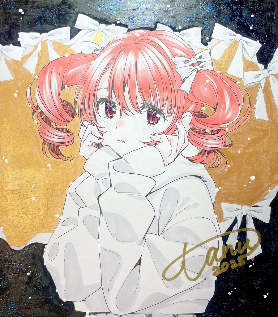 【オリジナル】色紙（リボン）