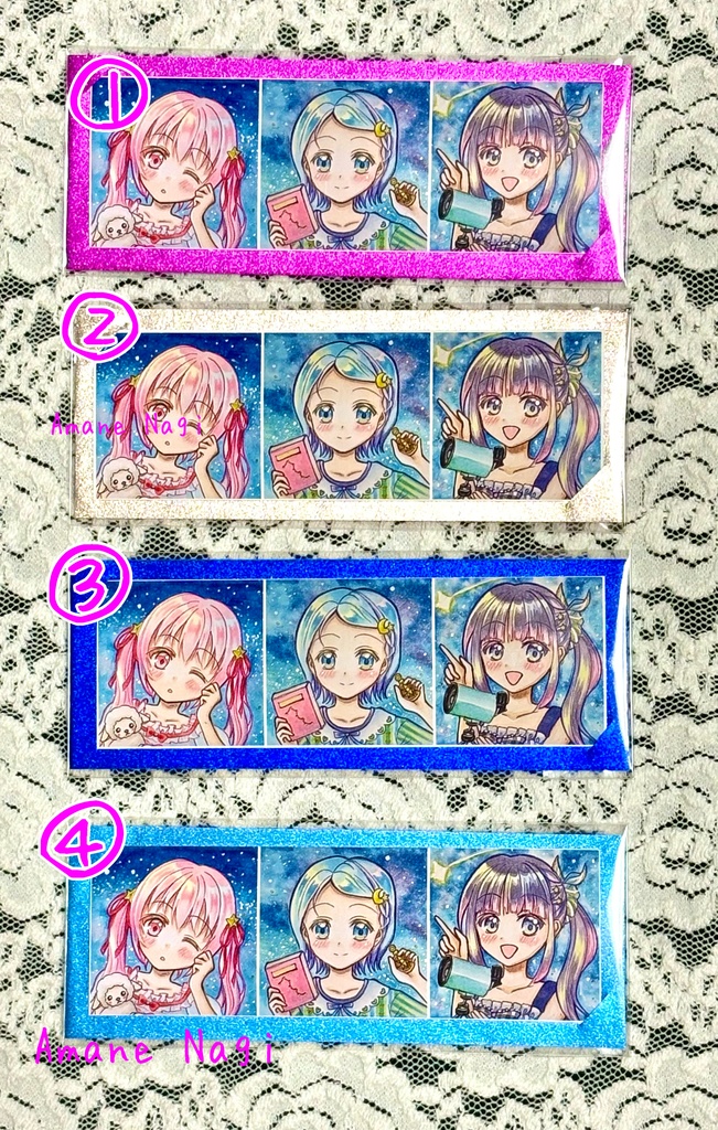 星空 シールセット☆台紙色違いあり