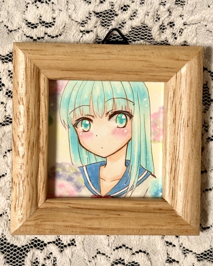 ミニ額原画 アジサイ