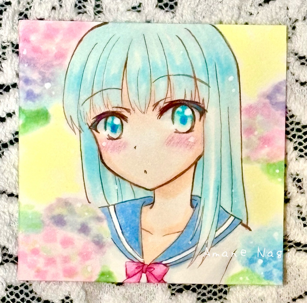 ミニ原画 アジサイ