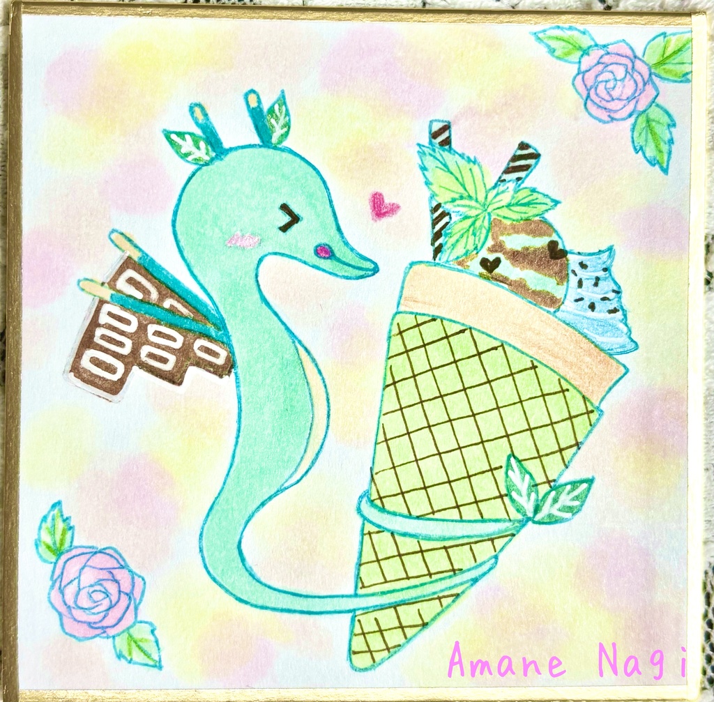 豆色紙 ドローイング各種