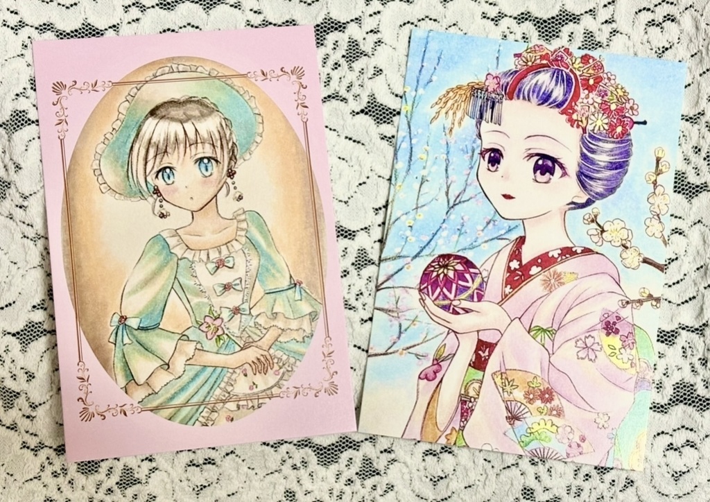 衣擦れの彩展  新作ポストカード