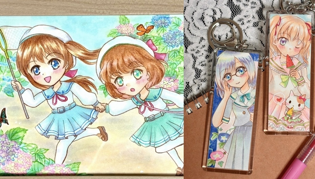 ビー空学園展 原画作品  ⭐︎3種⭐︎