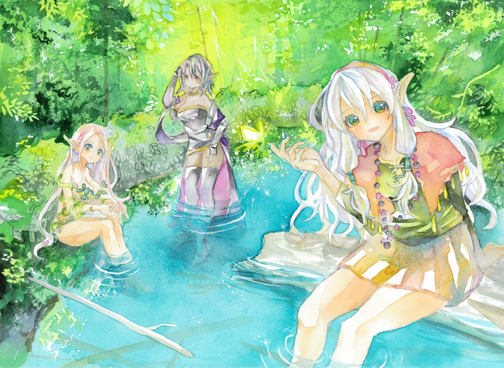 2023年6月ポストカード①「エルフが棲む森」
