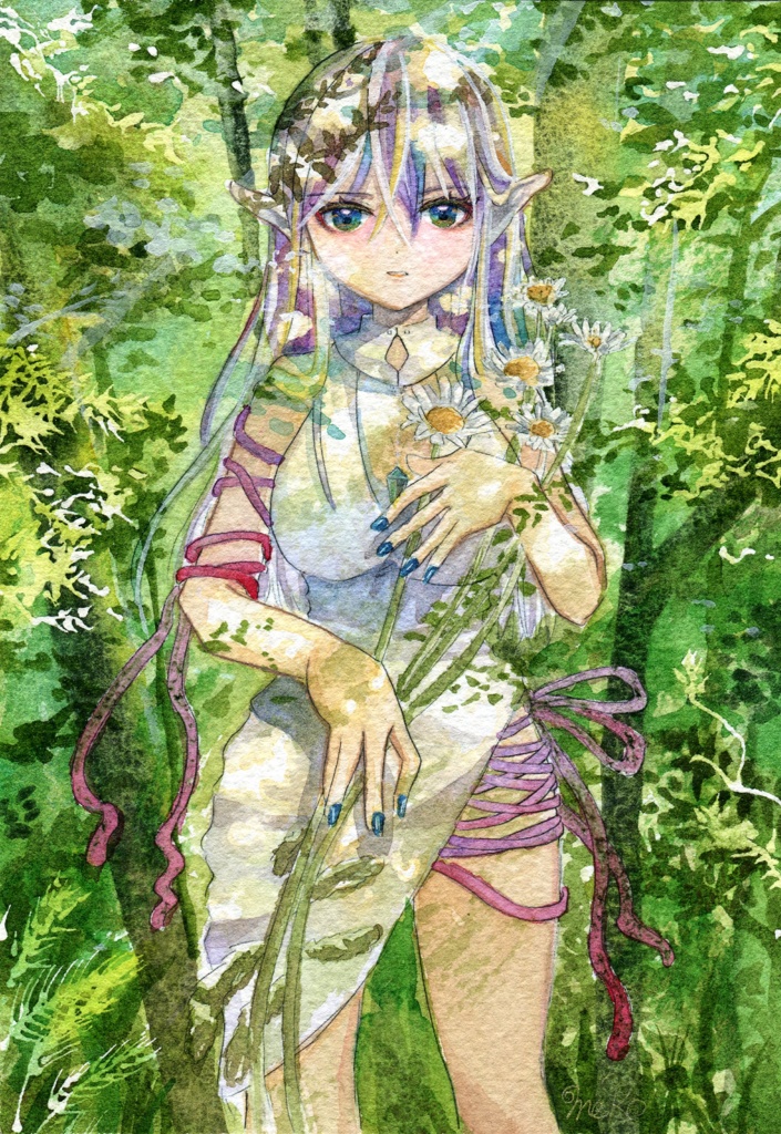 2023年6月ポストカード②「森エルフ」