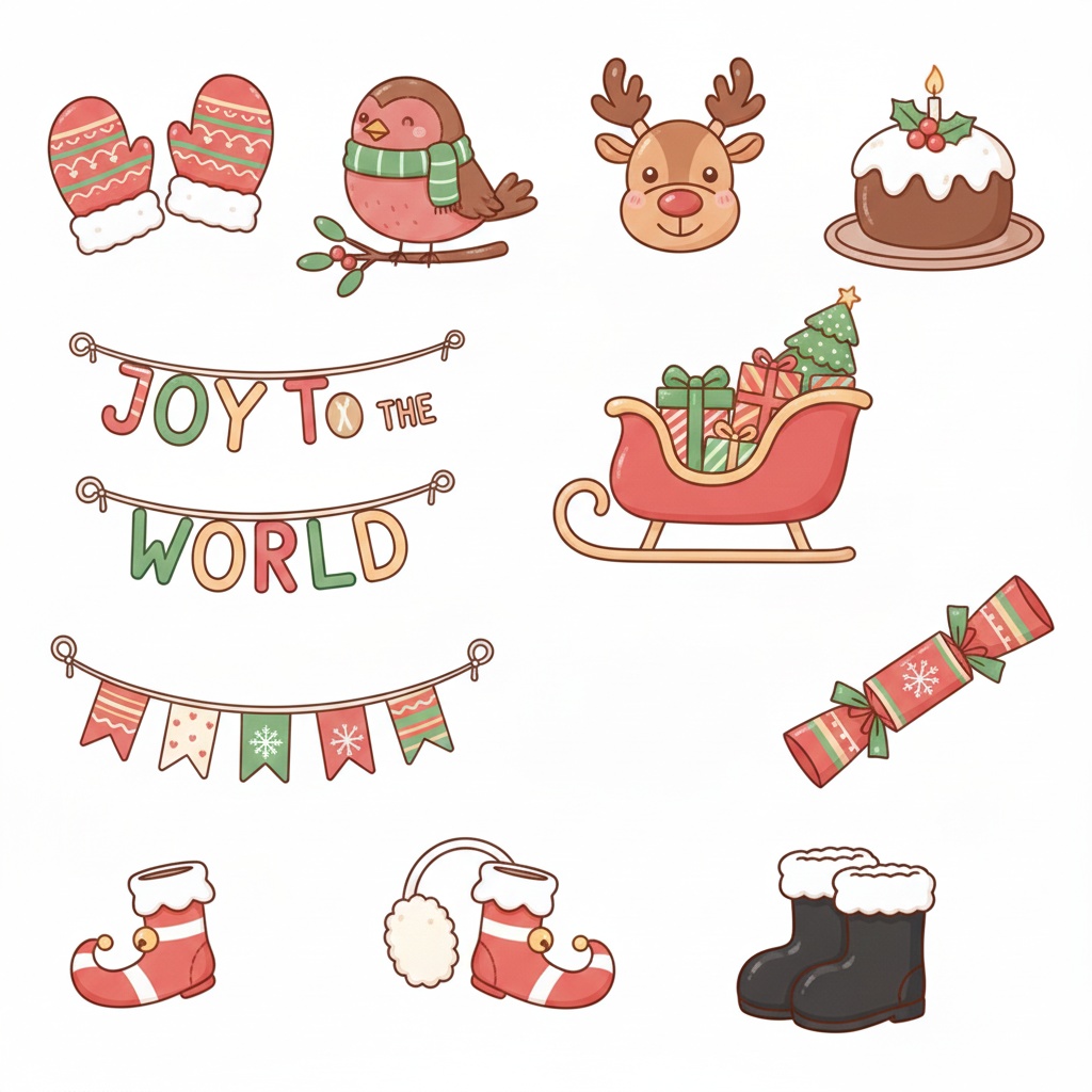 🎄 クリスマス コレクション クリップアートセット 100点以上 🌟