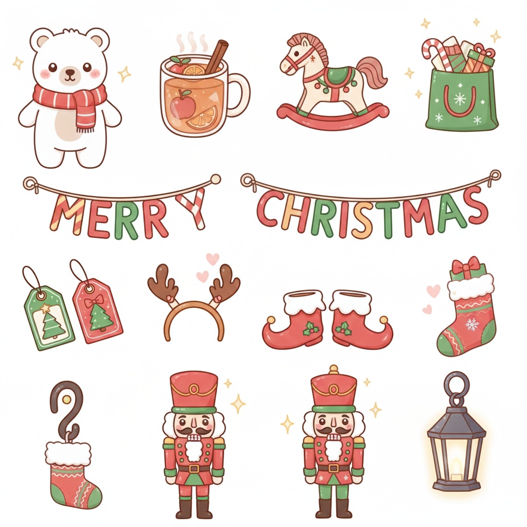 🎄 クリスマス コレクション クリップアートセット 100点以上 🌟