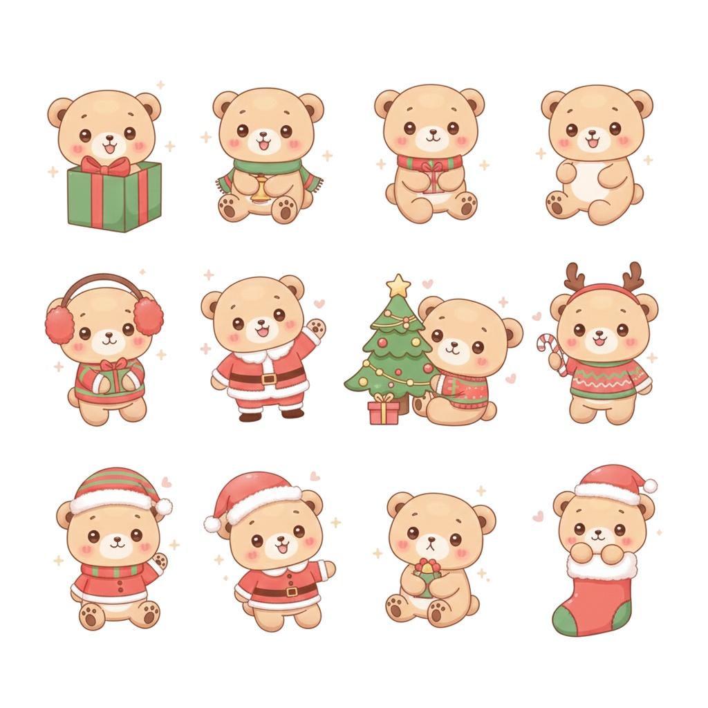 🎄 クリスマス コレクション クリップアートセット 100点以上 🌟