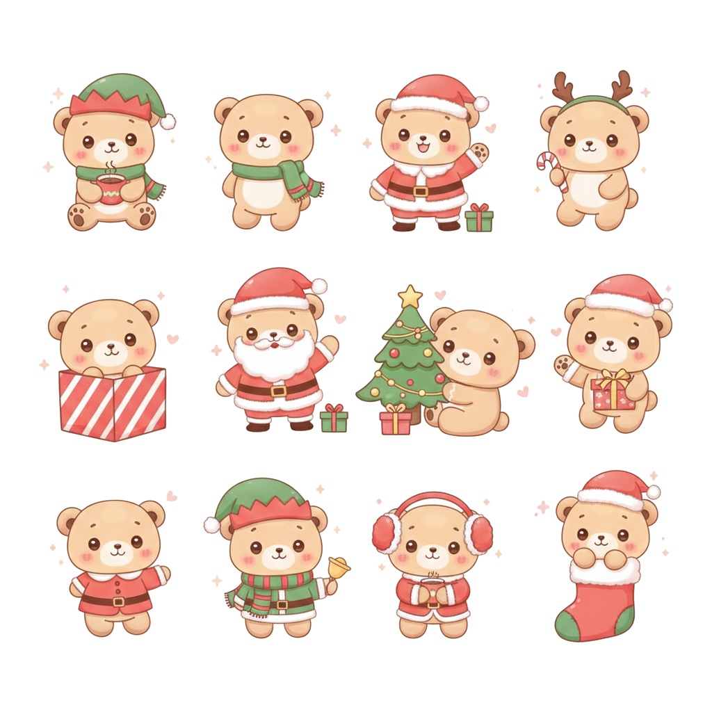 🎄 クリスマス コレクション クリップアートセット 100点以上 🌟