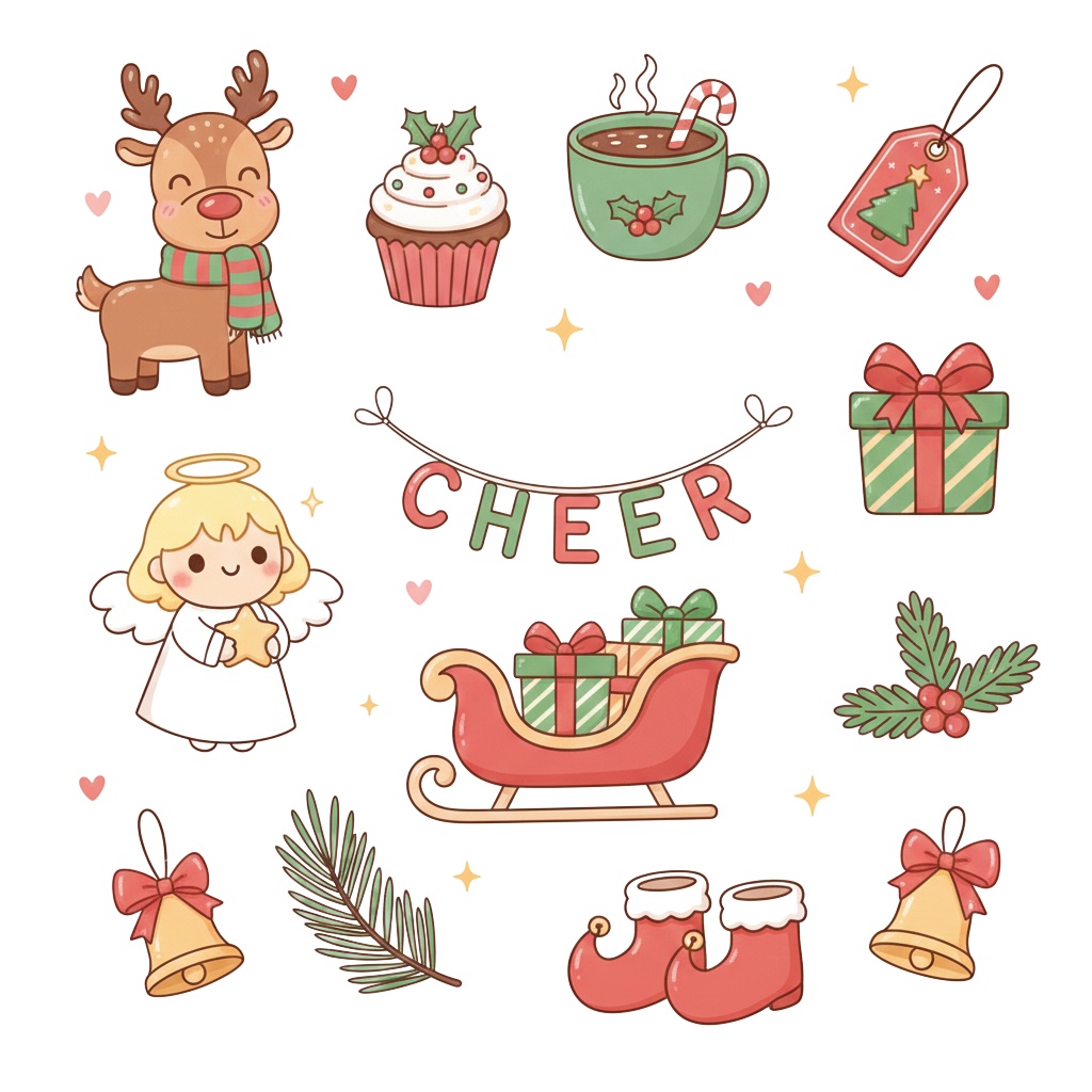 🎄 クリスマス コレクション クリップアートセット 100点以上 🌟