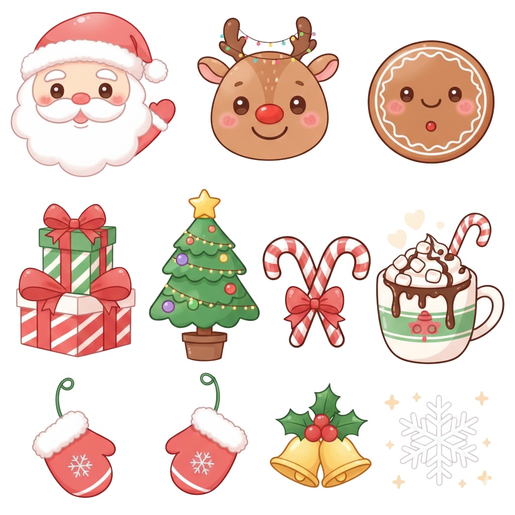 🎄 クリスマス コレクション クリップアートセット 100点以上 🌟