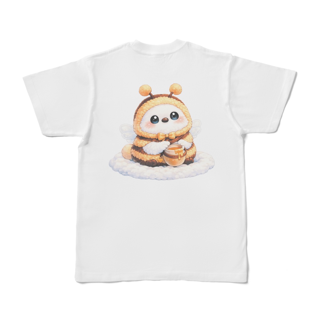 【ミツバチになっちゃった】Shimaenaga Bee｜シマエナガTシャツ🐝コスプレ（春夏秋）