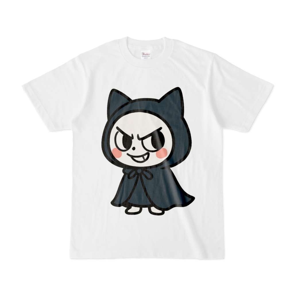 Mysterious Navy-Hooded Cat (ホワイト)