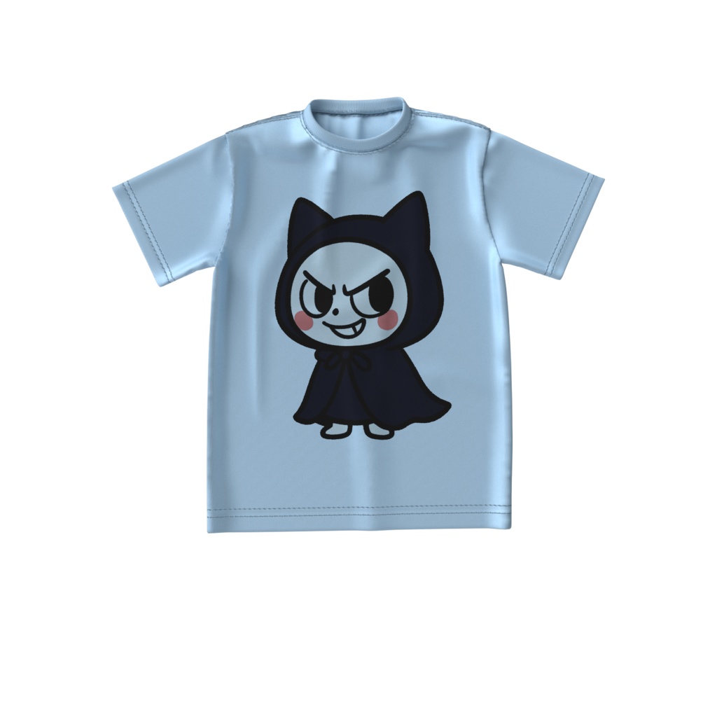Mysterious Navy-Hooded Cat (アシッドブルー)