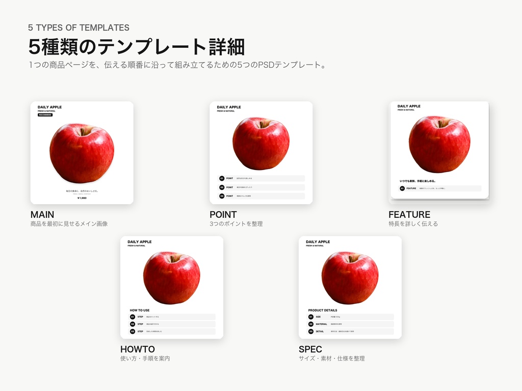 EC Smart Object Kit Vol.1|Photoshop用 EC商品画像テンプレート&素材集