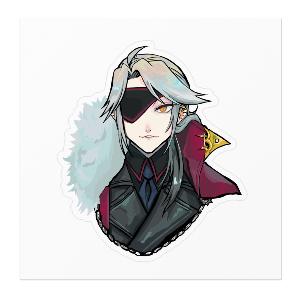 ステッカー オリジナルキャラクター「双子 兄 軍服ver」