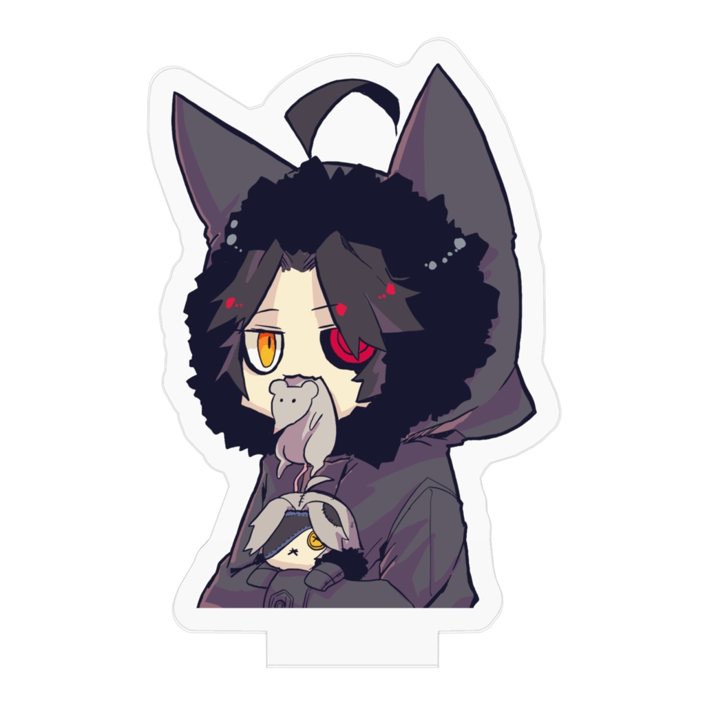 アクリルフィギュア オリジナルキャラクター「双子 弟ちゃん猫耳パーカー」