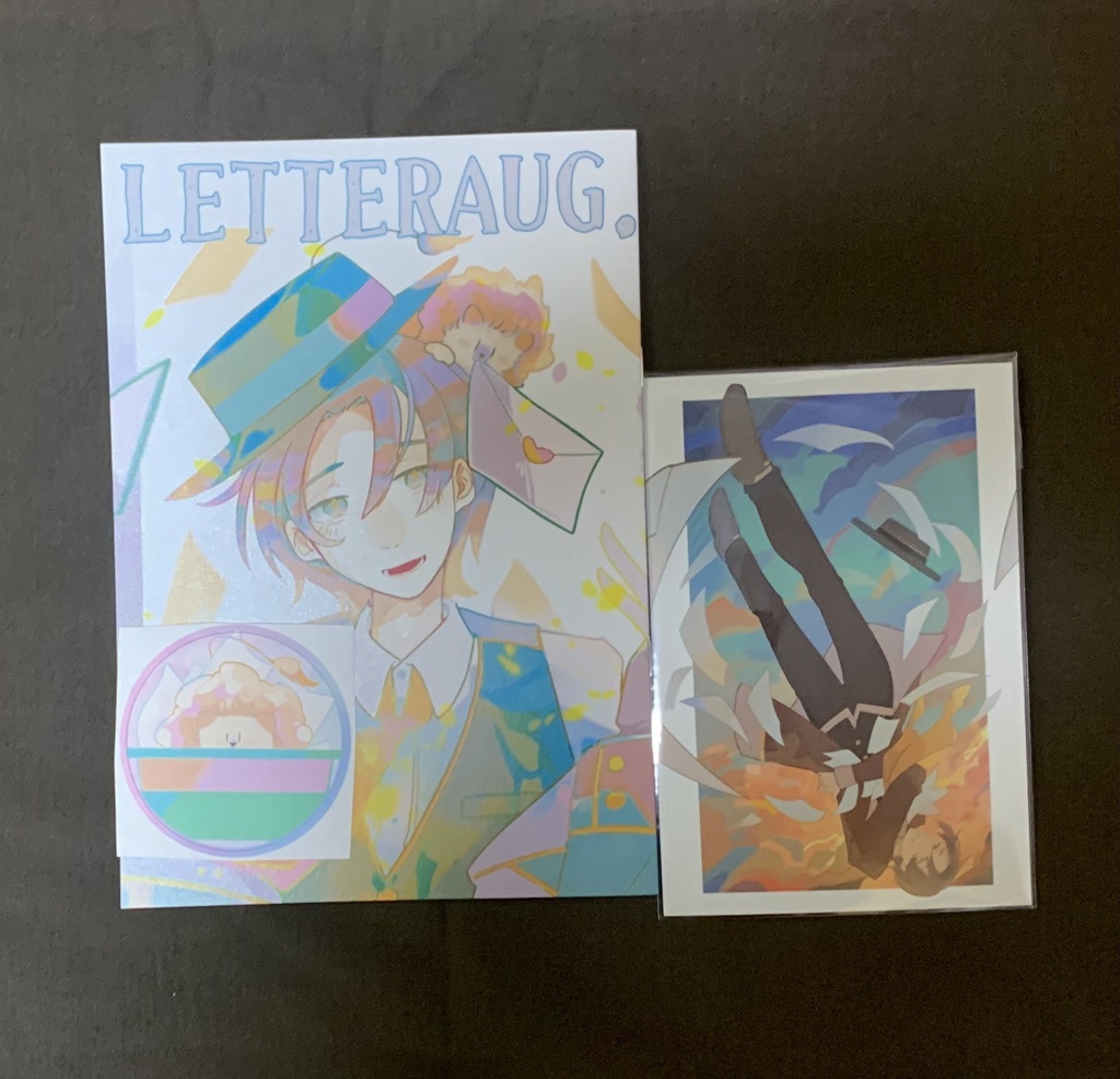 イラスト本『LETTERAUG.』(ステッカー付)+ポストカード