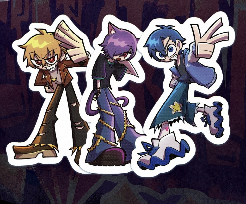 N3ON キャラクターステッカー