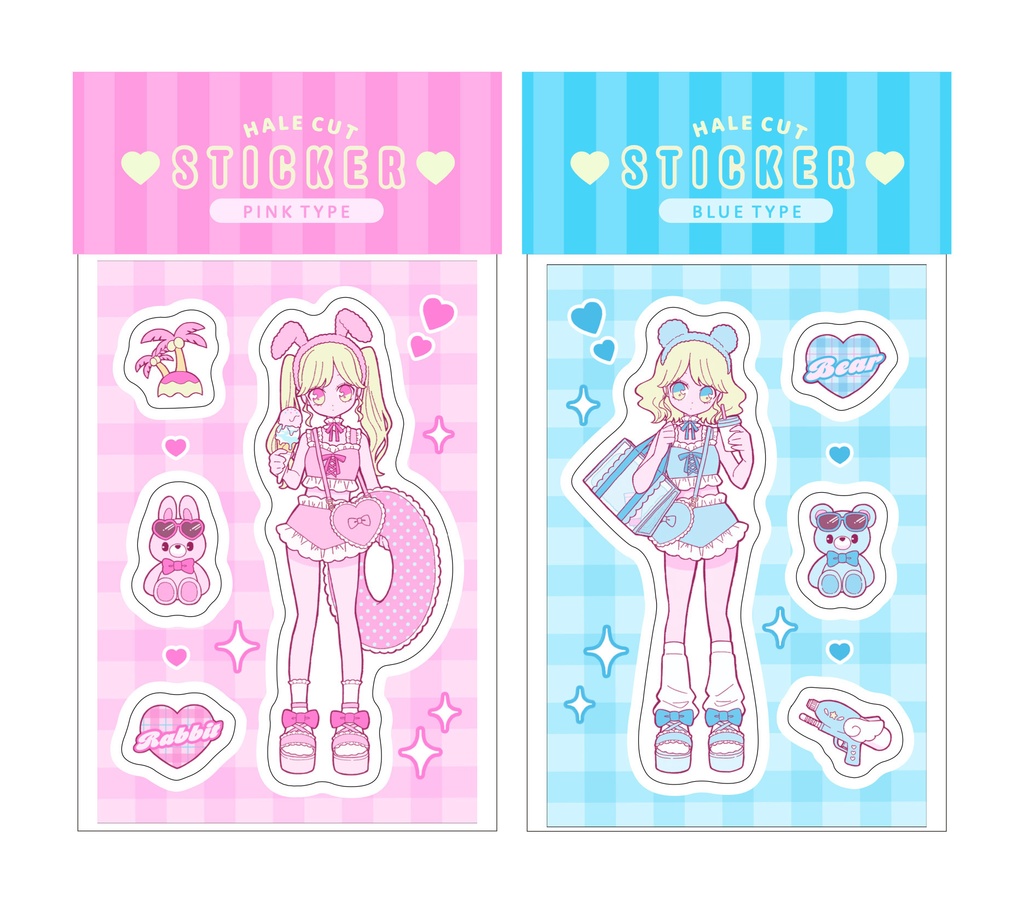 ハーフカットステッカー