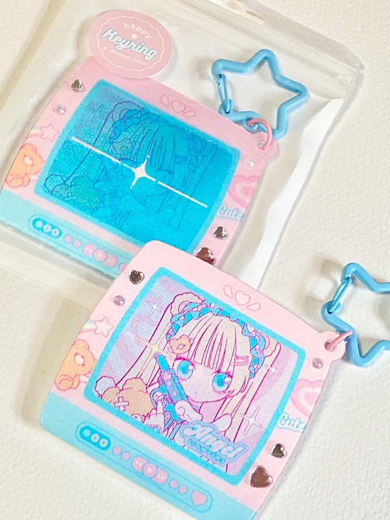 テレビ風アクリルキーホルダー