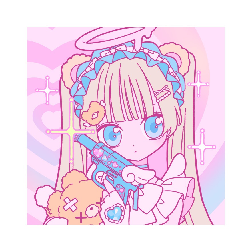オーロラステッカー【ピンク】