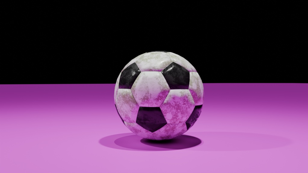 「3Dモデル」汚れたけれど愛おしい!リアルなサッカーボール